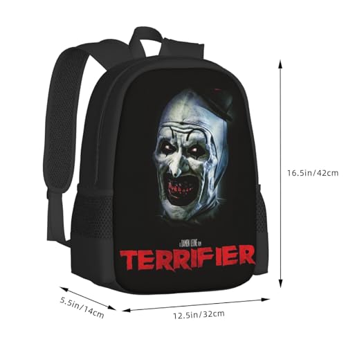 Horror Movie Backpack,3d Print Laptop Backpack Lightweight Casual Daypack Bookbag 16.5 In3
