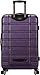 Rockland Melbourne Hardside Expandable Spinner Wheel Luggage, Purple, Checked-Medium 24-Inch