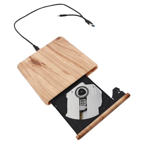 HOMSFOU Unidad extraíble Jugador desct Jugar Externo Conducir Reproductor de CD USB Lector de CD USB Lector de DVD USB Unidad de DVD Lector de grabadora de CD y DVD Abdominales