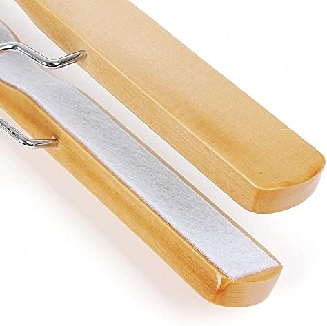 Coat Hanger 1 Set of 10 Pieces of Trouser Clip Hanger Solid Non-Slip Felt Hook Trousers Skirt Hanger Color Hanger Clothes Hanger,