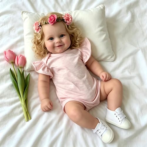 Muñeca Reborn Bebé Suave 50 cm con Ropa Accesorios miniatura 4