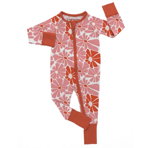 Giggle Goose 2-Way Zipper Baby Pajamas - Convertible Infant Footless Pajamas w/Mitten Cuffs - Toddler Dual Zipper Sleepers