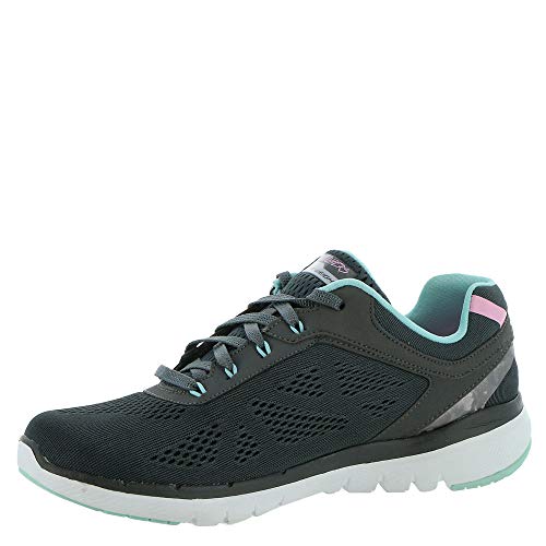 Image of Skechers Women Flex Appeal 3.0 Steady Move Lace Up Shoe