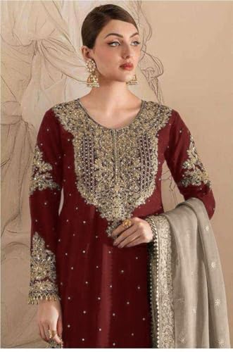 Ready to Wear Indian Pakistani Wedding Wear Palazzo Style Salwar Suit for Women.2