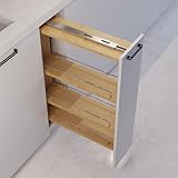 Dowell 6' Base Filler Pullout Organizer with Adjustable Shelves (Wood 4005 0630B)