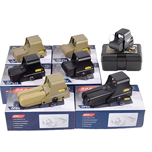 Tactical 551 552 553 558 Red Green Dot Holographic Sight Scope Hunting Reflex Sight Riflescope 20mm Mount Airsoft