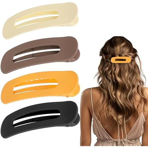 Qianyu 4Pcs Non-Slip Hair Clips Set Cover