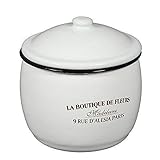 deckeldose henne glas Emaille Deckeldose Vorratsdose im Landhausstil, Küchen Dose, Keksdose