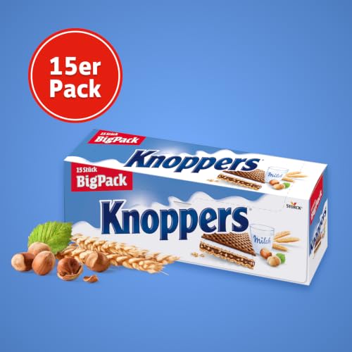 Knoppers Big Spender, gefüllte Waffelschnitten mit Haselnüssen - 10 x 375 g – Ansicht 3