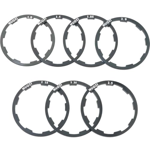 WHYHKJ 7PCS Bicycle Flywheel Washer Spacer Cassette Fork