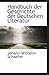 Handbuch der Geschichte der Deutschen Literatur