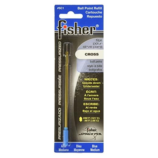 Fisher Space Pen Blue Medium Point Pressurized Cross Type Refill (SC1)