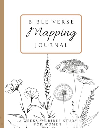 Bible Verse Mapping Journal for Reflection & Spiritual Growth – 52 Weeks Bible Study For Women