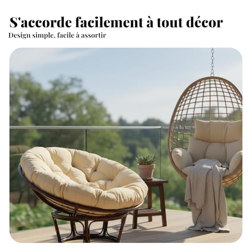Coussin Nid D'oiseau 90CM : Solution Confort pour Chaise de Jardin