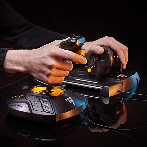 Resim Thrustmaster T16000M FCS Uçuş Paketi - Joystick, Gaz ve Dümen Pedalları ile PC için HEART HallEffect AccuRate Teknolojisine Sahip Tam Uçuş Kontrol Sistemi 
