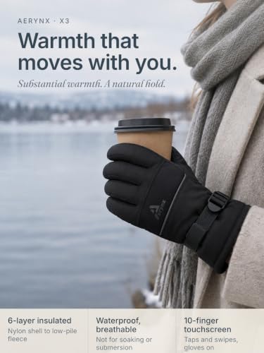 Aerynx Winter Waterproof Ski Gloves