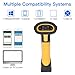 IP68 Industrial2.4G Wireless 1D 2D Bar Code Scanner Compact and Portable Built in Flash Memory Supports Multiple Systems