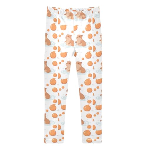 Boccsty Capybara Bubble Girls Leggings Kids Yoga Pants Dance Active Tights 4T