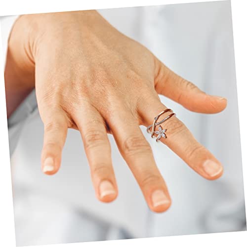Anneaux fidget anti-stress et bagues d'ongles ajustables pour femme - 7