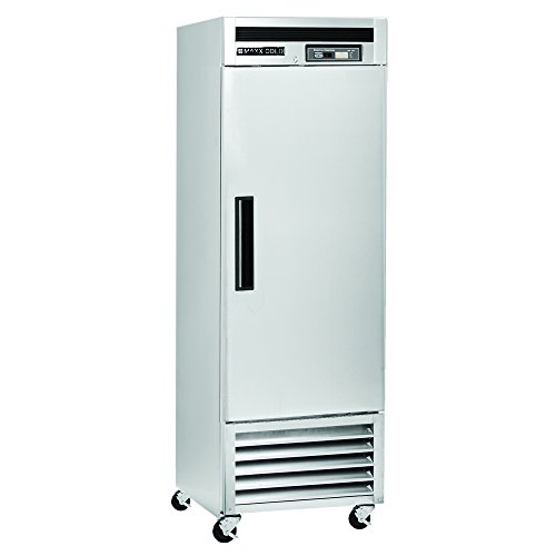 MAXX Cold MCR-23FDHC, Single Door Reach-In Refrigerator, Bottom Mount, 23 cu. ft. Storage Capacity, Energy Star Rated, in Stainless Steel