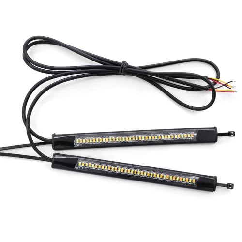 Clignotants universels moto et feux arrière barre de feu stop flexible LED 12V