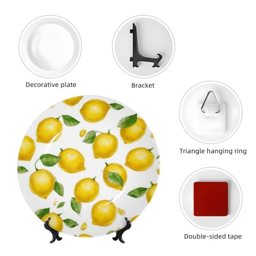 Assiette décorative en porcelaine anglaise haut de gamme faite main 20 cm