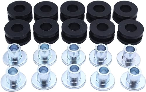 TAKPART 10 Stück M6 Motorrad Gummitüllen Verkleidungsschrauben Draußen Motorcycle Rubber Grommets Universal Verkleidung Schrauben für Verkleidungen