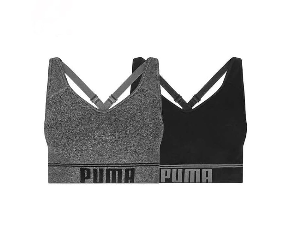 PUMA Convertible Seamless Sports Bra 2 Pack - Women's (US
