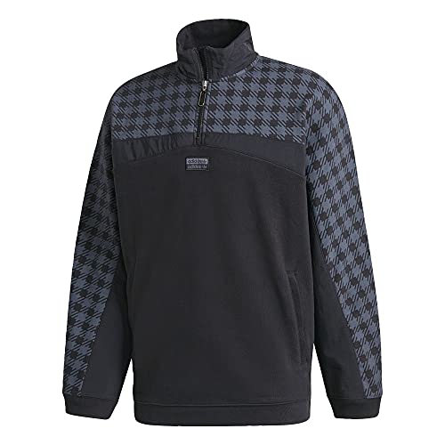 Haut adidas Originals RYV Half Zip de sport et mode masculine noire