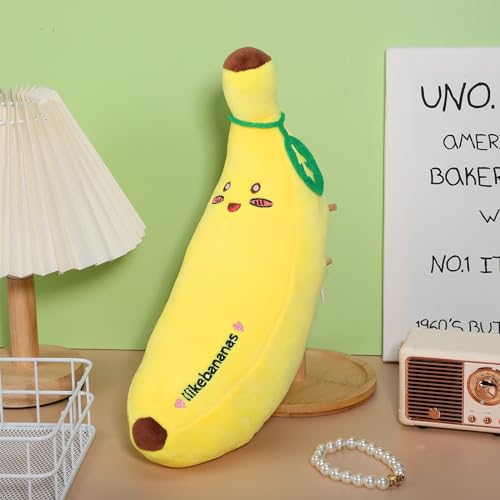 Toddmomy 1 Stück Kinder-Plüsch-Bananenkissen Gefüllte Bananen-Plüschtiere Weiche Bequeme Umarmungskissen Geburtstagsgeschenke Für Kinder 35 cm