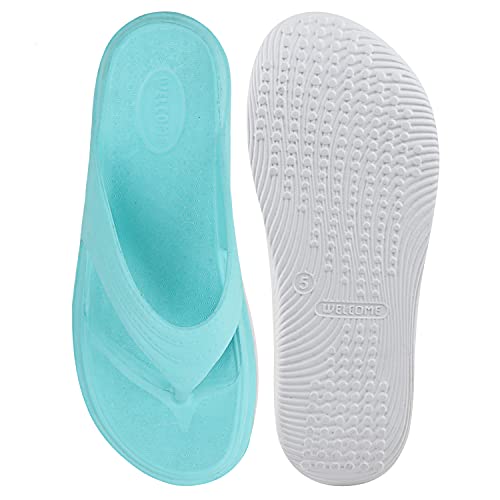 Image of WELCOME Women's Extra Soft Slippers with Cushion FootBed for Adult | Comfortable & Light Weight| Stylish & Anti-Skid| Waterproof & Everyday Flip Flops for Ladies /Girls