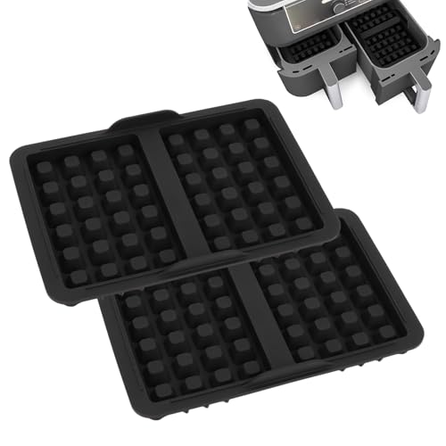 2 Piezas Waffle Insertable Compatible con AF300EU/AF400EU/AF451EU/SL400EU, Moldes de Silicona para Gofrera, Antiadherentes y Apilables, Resistentes al Calor, Accesorios para Bandejas de Gofrera