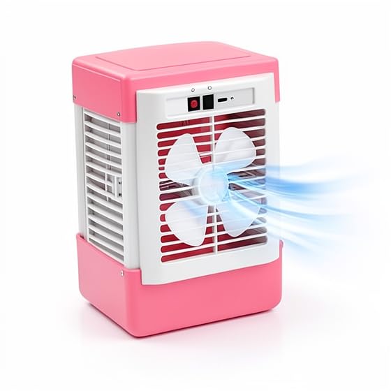 Raptas (𝐄𝐱𝐥𝐮𝐬𝐢𝐯𝐞 15 𝐘𝐞𝐚𝐫𝐬 𝐰𝐚𝐫𝐫𝐚𝐧𝐭𝐲) Portable Air Cooler Fan Rechargeable 1.5L Large Water Tank Desktop Misting Fan with Strong Airflow Quiet USB Personal Cooler for Travel-image-7