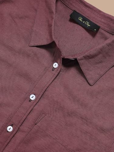 Image of Glam & Chique Women's Relaxed Fit Spread Collar Solid Casual Shirt S-2XL