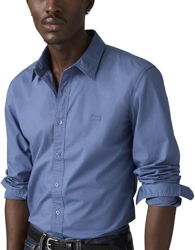 Levi's Herren Hemd Battery Housemark mit Logo, Slim Fit, Blau (Sunset Blue), M – Ansicht 3