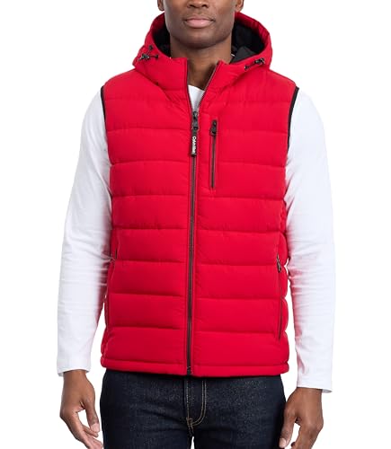 Image of Calvin Klein Men's Lightweight Packable Hooded Puffer Vest