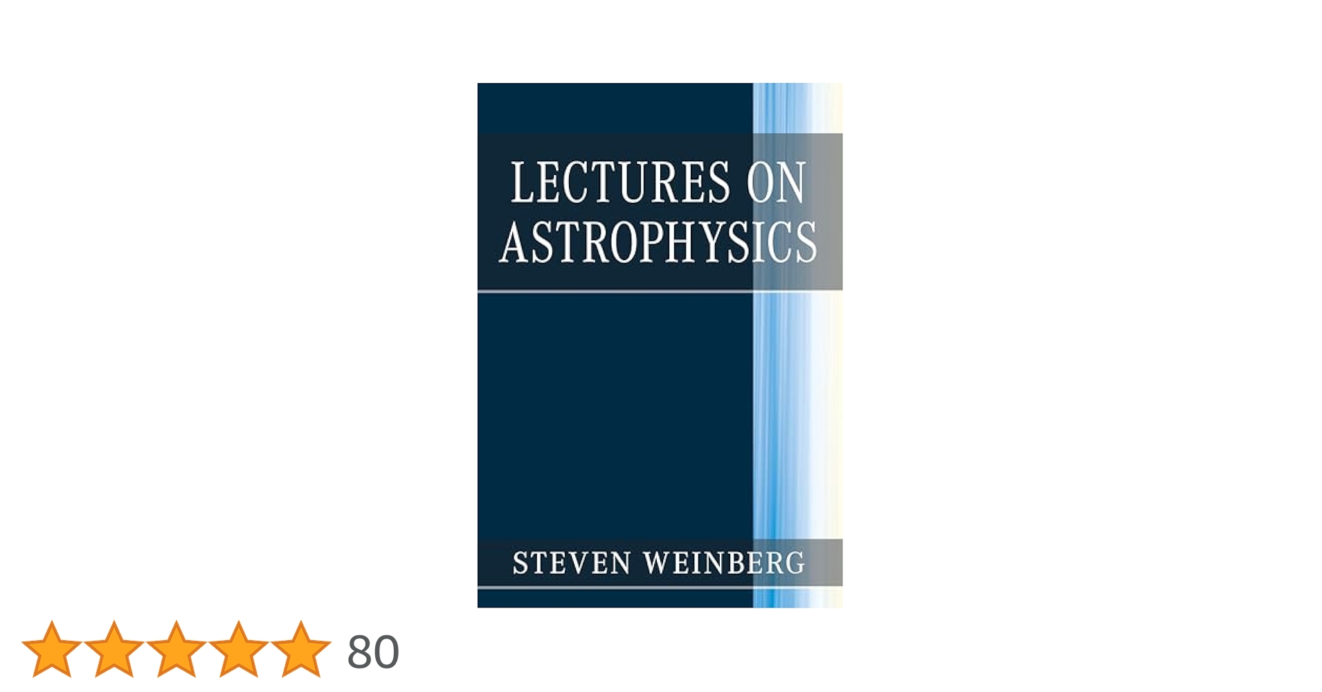 Amazon | Lectures on Astrophysics | Weinberg, Steven | Cosmology