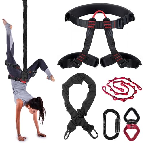 DASKING Ariel   Kit de equipo de fitness para yoga, ajustable, elástico, con cuerda de entrenamiento para gimnasio en casa, gimnasio, ejercicio, grawyti, yoga, 4D Pro, Flying Sling Bungee Dance Rope