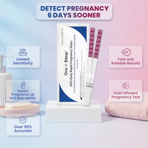 Image of One Step 45 Ovulation Test Strips & 15 Early Detection Pregnancy Test Strips - Detect Pregnancy 6 Days Sooner - Accurate and Easy at Home Fertility Testing