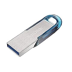 Sandisk Ultra Flair 64 GB, Chiavetta USB 3.0, Velocità di Lettura fino a 150 MB/s, Blu