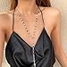 Women's Sexy Body Chain Rhinestone Long Y Shape Necklace, Fashion Sexy Charming Y Necklace for Women, Valentine's Day, Weddings