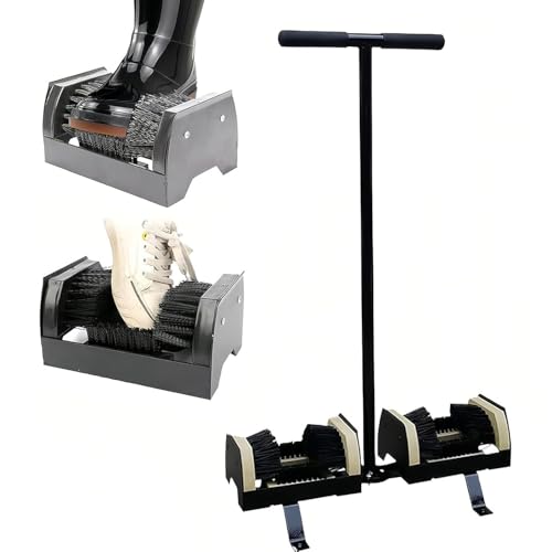 LSHFYV Schuhabstreiferbürste, robuster Stiefelabstreifer mit steifen Borsten zum Entfernen von Schlamm an Hof- und Garteneingängen