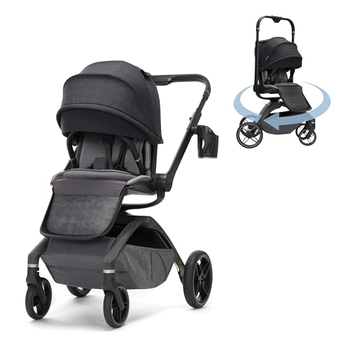 Image of Maxi-Cosi Tana 360 Rotating Modular Stroller, Stroller and Car Seat Combo Travel System, Onyx Heritage