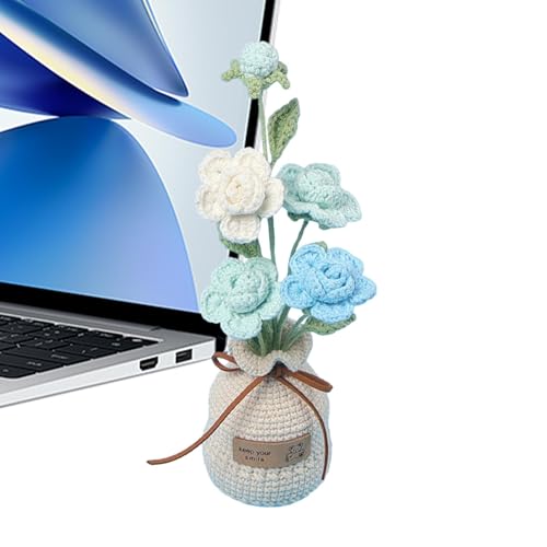 Flores de ganchillo tejidas a mano un regalo original de decoración botánica 8