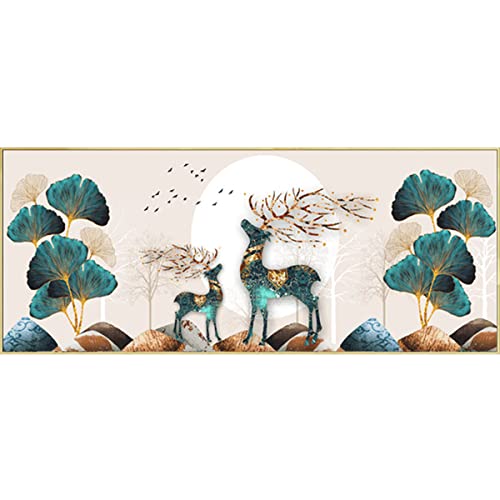 Peinture diamant ginkgo Instarry 120x50 cm pour créer un salon zen et cosy