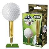 Caliber Gourmet Bullet Shaped Tactical Golf Tees System, Pack of 50 – Professional Gifts for Golfers, Unique Christmas Gift, Tee Accessories, Cool Stuff for Golfers, Novelty Golf Tees for Men