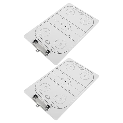 Parliky Paquete De 2 Tablero Táctico para Entrenadores de Hockey Pizarra Blanca Borrable Seco para Equipos Soporte para Entrenamiento y Planificación Deportiva