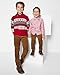 The Children's Place Boys' Long Sleeve Sweater, Christmas Fairisle Shawl Neck, Small