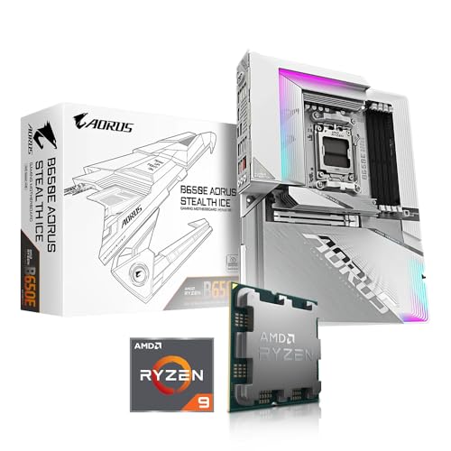 Memory PC Kit d'évolution PC Ryzen 9 9950X3D 16x 4.3 GHz, 16 GB DDR5, GIGABYTE B650E AORUS Stealth Ice WiFi, be Quiet! Dark Rock 5, Entièrement assemblé et testé