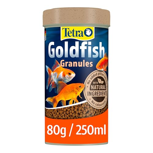 Tetra Goldfish Fish Food Granules, Complete Fish Food for All Smaller Goldfish, 80 g